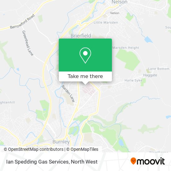 Ian Spedding Gas Services map