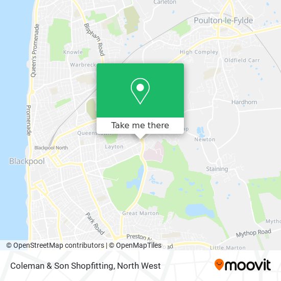 Coleman & Son Shopfitting map