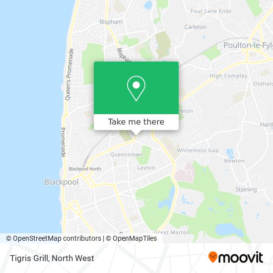 Tigris Grill map