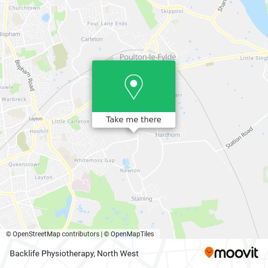 Backlife Physiotherapy map