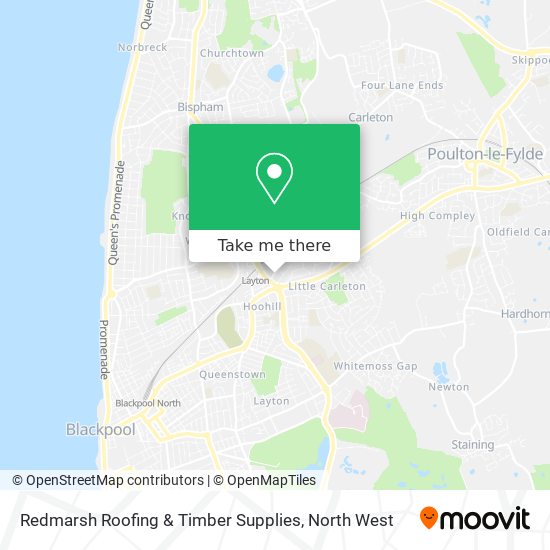 Redmarsh Roofing & Timber Supplies map