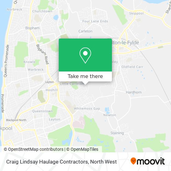 Craig Lindsay Haulage Contractors map