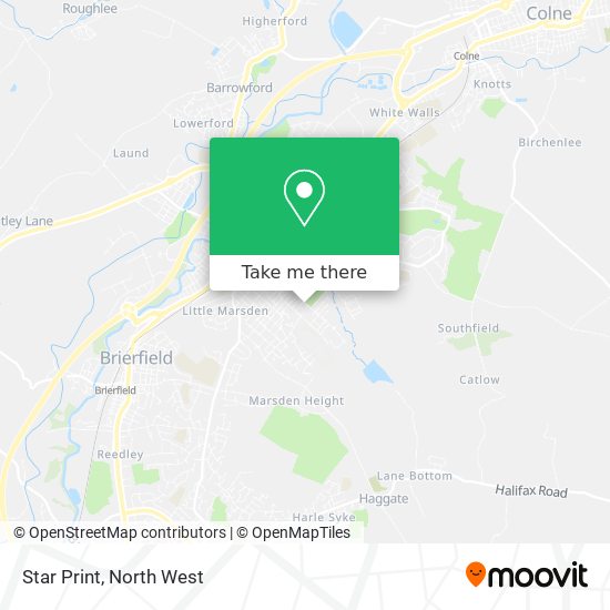 Star Print map