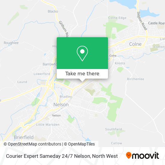 Courier Expert Sameday 24 / 7 Nelson map
