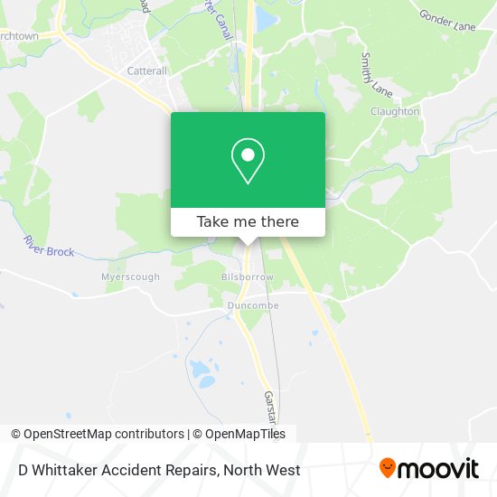 D Whittaker Accident Repairs map