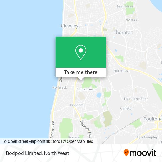 Bodpod Limited map