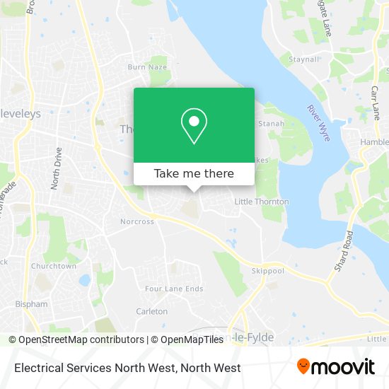 Electrical Services North West map