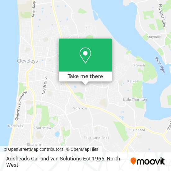 Adsheads Car and van Solutions Est 1966 map