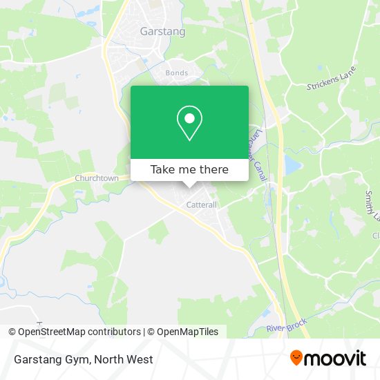 Garstang Gym map