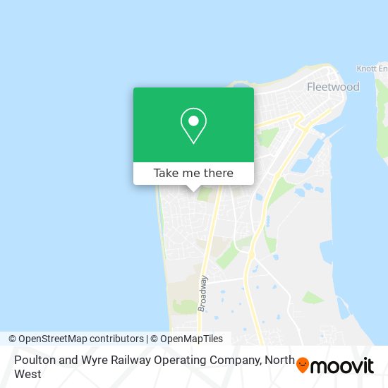 Poulton and Wyre Railway Operating Company map