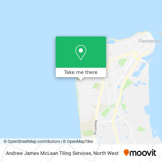 Andrew James McLean Tiling Services map