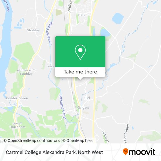 Cartmel College Alexandra Park map