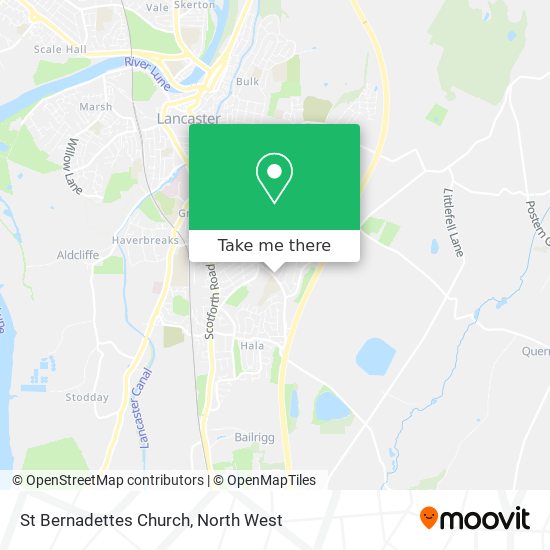 St Bernadettes Church map
