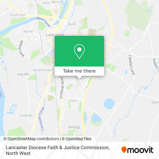 Lancaster Diocese Faith & Justice Commission map