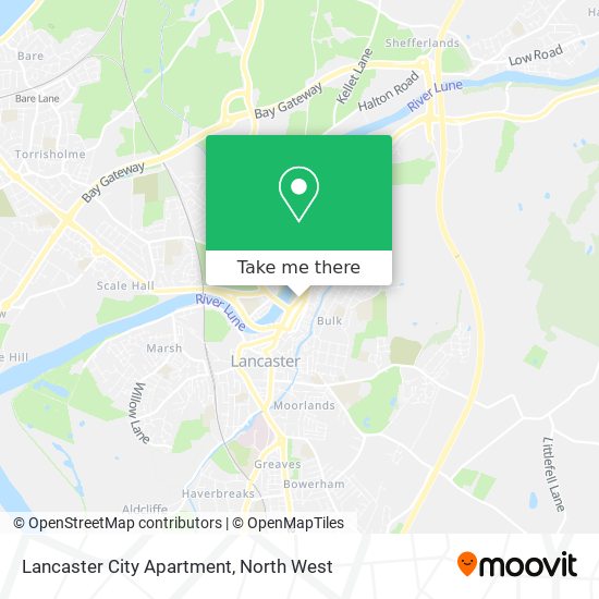 Lancaster City Apartment map