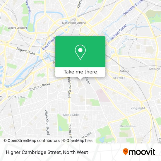 Higher Cambridge Street map