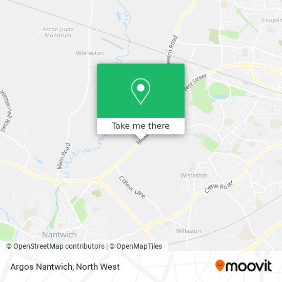 Argos Nantwich map