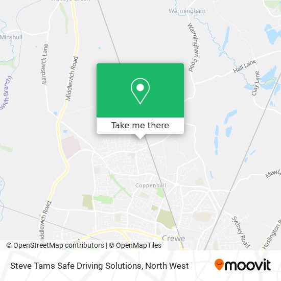 Steve Tams Safe Driving Solutions map