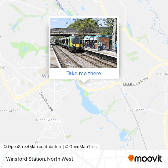 Winsford Station map