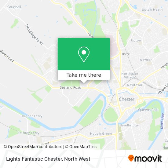Lights Fantastic Chester map