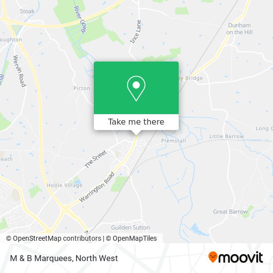 M & B Marquees map