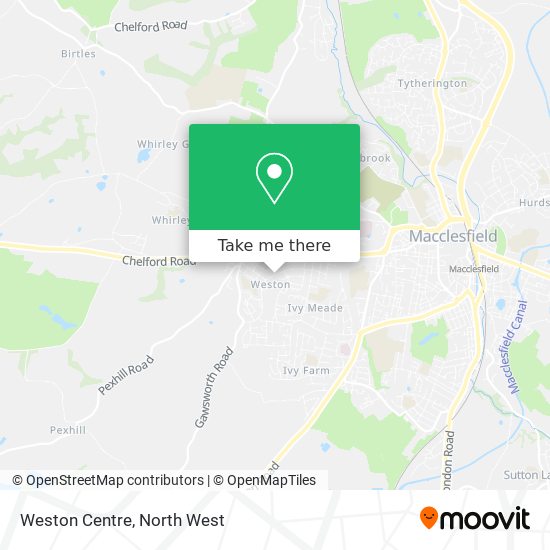 Weston Centre map