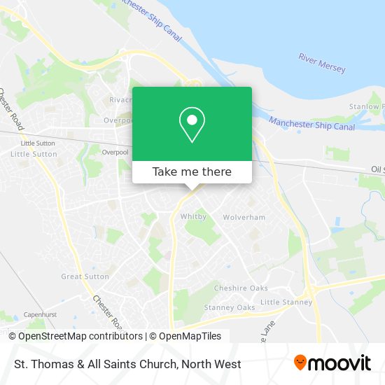 St. Thomas & All Saints Church map