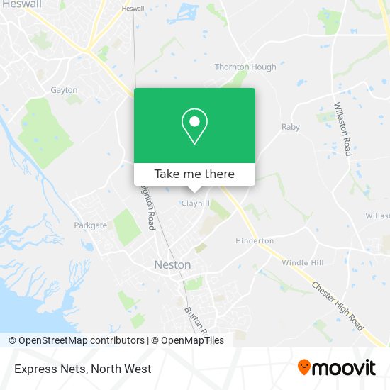 Express Nets map