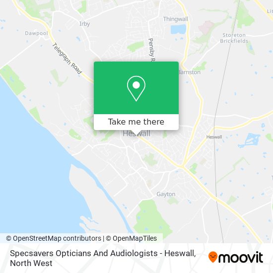 Specsavers Opticians And Audiologists - Heswall map