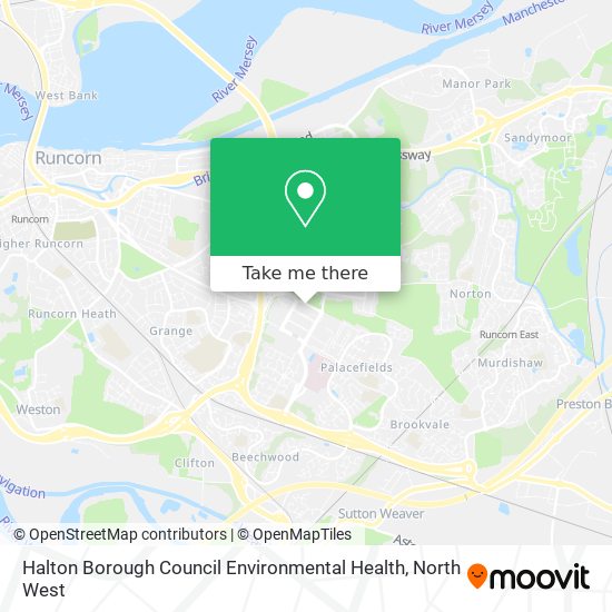 Halton Borough Council Environmental Health map