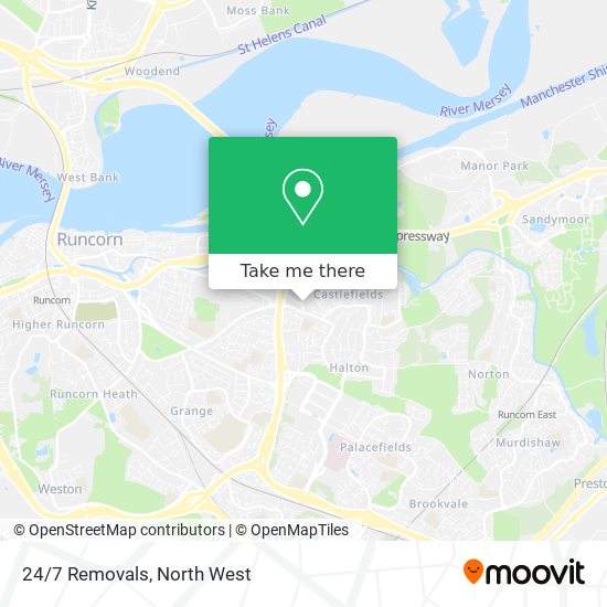 24/7 Removals map