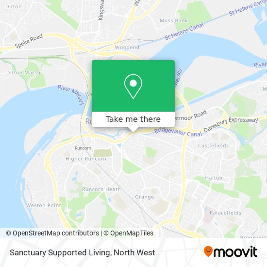 Sanctuary Supported Living map