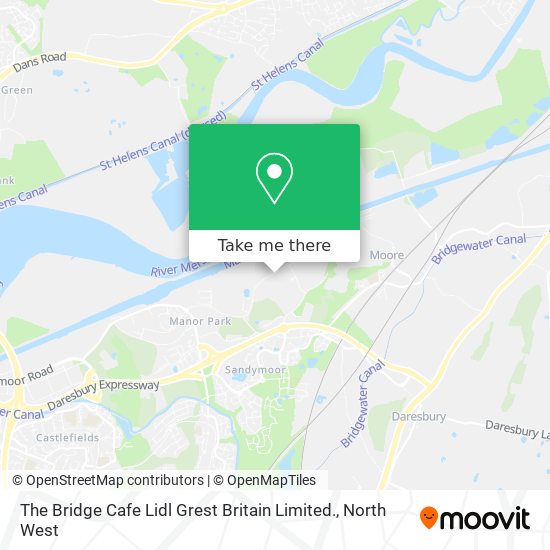 The Bridge Cafe Lidl Grest Britain Limited. map