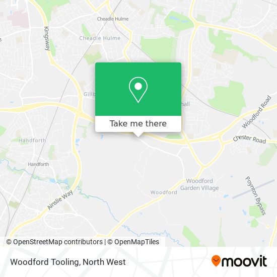 Woodford Tooling map