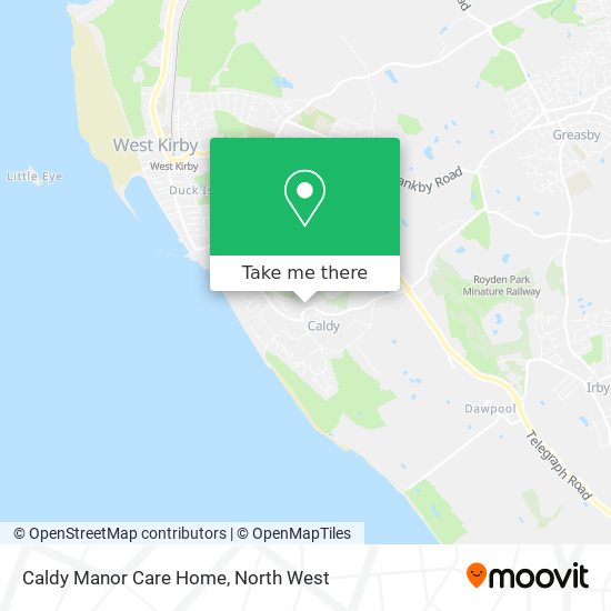 Caldy Manor Care Home map