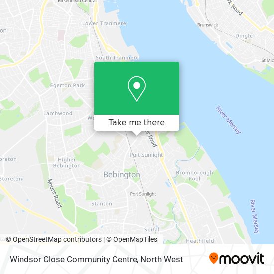 Windsor Close Community Centre map