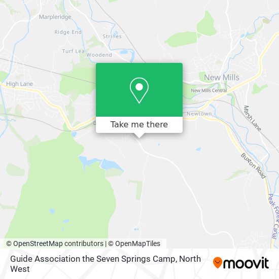 Guide Association the Seven Springs Camp map