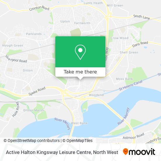 Active Halton Kingsway Leisure Centre map
