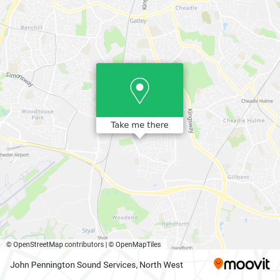 John Pennington Sound Services map