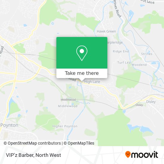 VIP'z Barber map