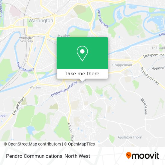 Pendro Communications map