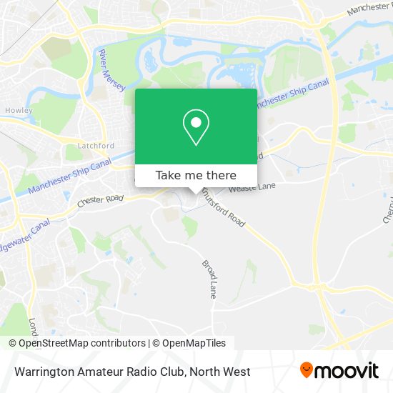 Warrington Amateur Radio Club map
