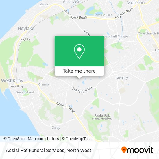 Assisi Pet Funeral Services map
