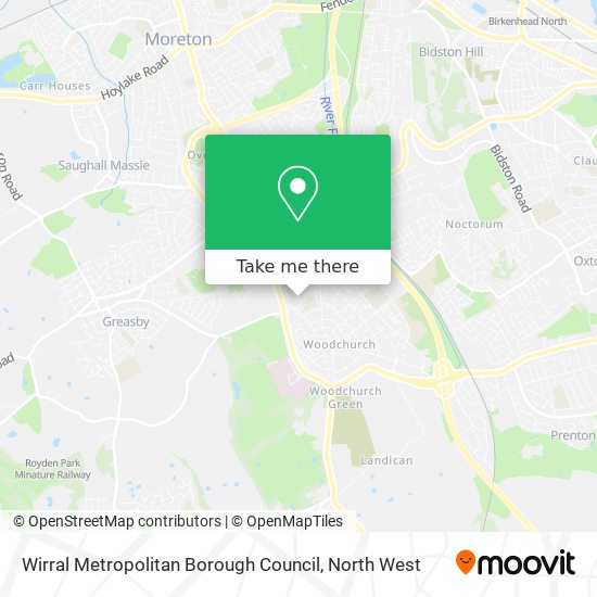 Wirral Metropolitan Borough Council map
