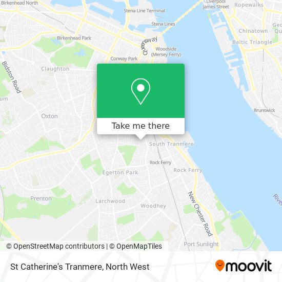 St Catherine's Tranmere map