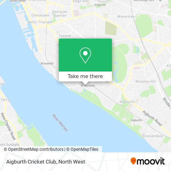 Aigburth Cricket Club map