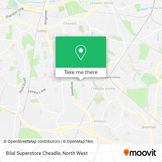 Bilal Superstore Cheadle map