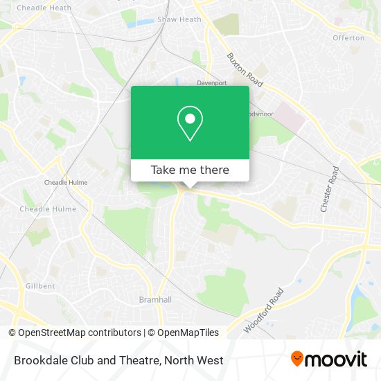 Brookdale Club and Theatre map