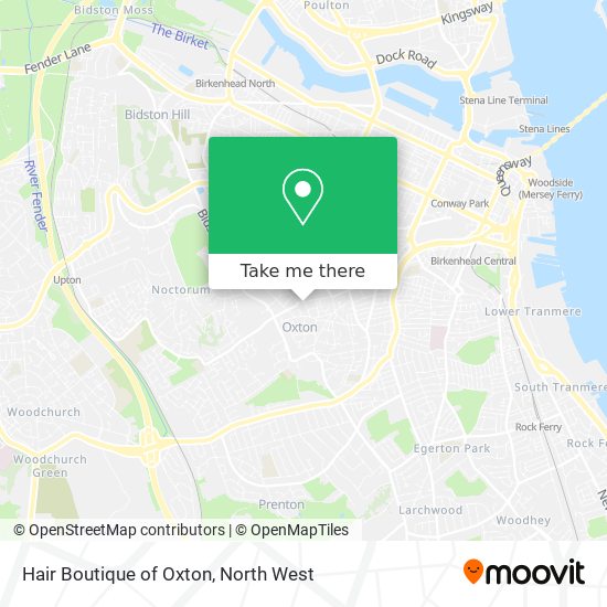 Hair Boutique of Oxton map