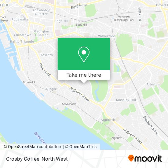Crosby Coffee map